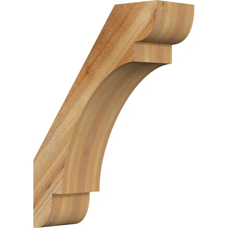 Ekena Millwork 6"W x 18"D x 24"H Olympic Rough Sawn Knee Brace, Western Red Cedar BRC06X18X24OLY00RWR